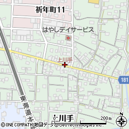 上川手周辺の地図