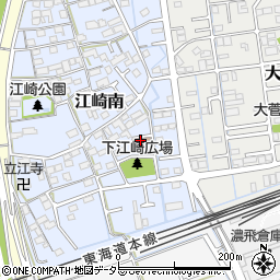 下江崎公民館周辺の地図