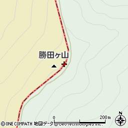 勝田ケ山周辺の地図