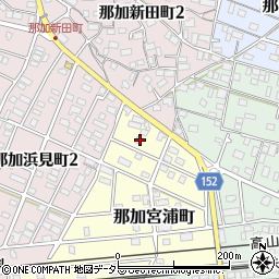 岐阜県各務原市那加宮浦町8周辺の地図