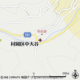 兵庫県美方郡香美町村岡区中大谷49-1周辺の地図