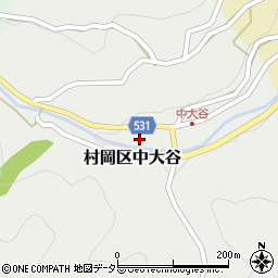 兵庫県美方郡香美町村岡区中大谷62周辺の地図