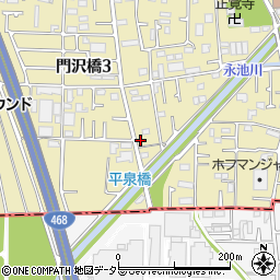 神奈川県海老名市門沢橋4丁目18-22周辺の地図