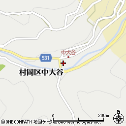 兵庫県美方郡香美町村岡区中大谷48周辺の地図