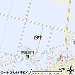 千葉県袖ケ浦市谷中周辺の地図