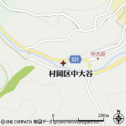兵庫県美方郡香美町村岡区中大谷66周辺の地図