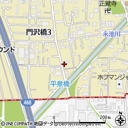 神奈川県海老名市門沢橋4丁目18-23周辺の地図