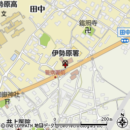 神奈川県　警察署伊勢原警察署周辺の地図