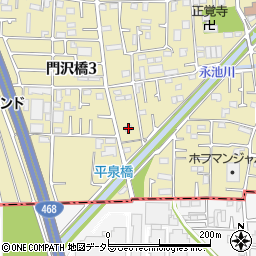 神奈川県海老名市門沢橋4丁目18-18周辺の地図