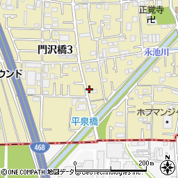 神奈川県海老名市門沢橋4丁目18-25周辺の地図