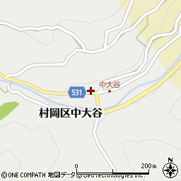 兵庫県美方郡香美町村岡区中大谷120周辺の地図