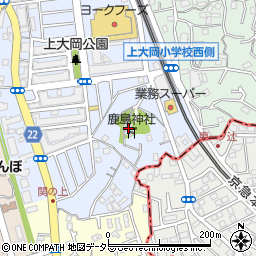 鹿嶋神社の的射周辺の地図