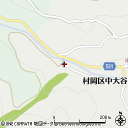 兵庫県美方郡香美町村岡区中大谷590周辺の地図