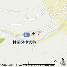 兵庫県美方郡香美町村岡区中大谷121周辺の地図