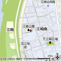 江崎公園トイレ周辺の地図
