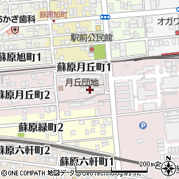 月丘団地３棟周辺の地図