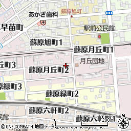 岐阜県各務原市蘇原月丘町周辺の地図