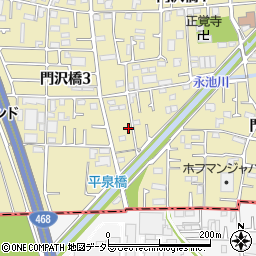 神奈川県海老名市門沢橋4丁目18-10周辺の地図