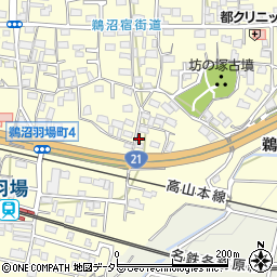 岐阜県各務原市鵜沼羽場町4丁目98周辺の地図