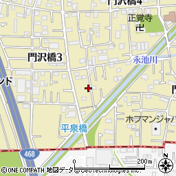 神奈川県海老名市門沢橋4丁目18-9周辺の地図