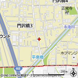 神奈川県海老名市門沢橋4丁目18-30周辺の地図