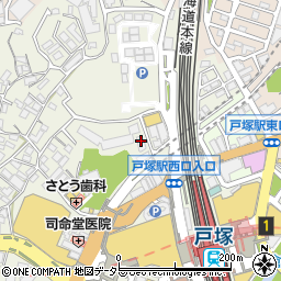 すぽフィット戸塚周辺の地図