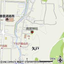 南宮神社周辺の地図