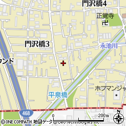 神奈川県海老名市門沢橋4丁目18-32周辺の地図