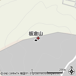 板倉山周辺の地図