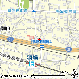 岐阜県各務原市鵜沼羽場町4丁目131周辺の地図