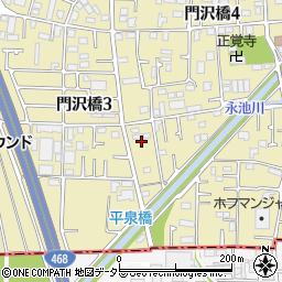 神奈川県海老名市門沢橋4丁目18-33周辺の地図