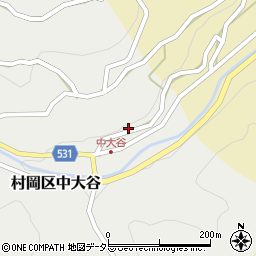 兵庫県美方郡香美町村岡区中大谷188周辺の地図