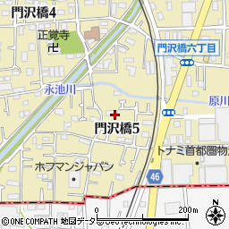 神奈川県海老名市門沢橋5丁目9周辺の地図