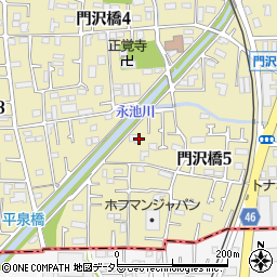 神奈川県海老名市門沢橋5丁目7周辺の地図