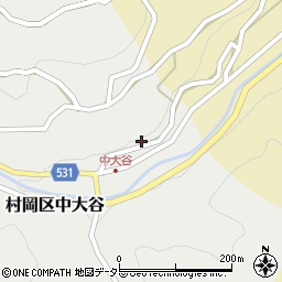 兵庫県美方郡香美町村岡区中大谷189周辺の地図