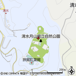 清水月山県立自然公園周辺の地図
