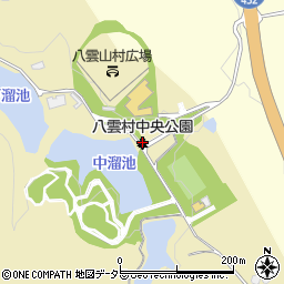 八雲村中央公園周辺の地図