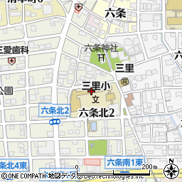 岐阜市立三里小学校周辺の地図