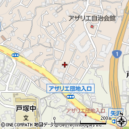 神奈川県横浜市戸塚区矢部町1544周辺の地図