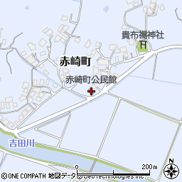 赤崎町公民館周辺の地図