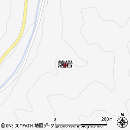 鳥取県八頭町（八頭郡）落岩周辺の地図