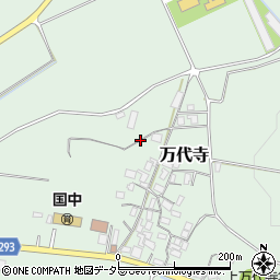 鳥取県八頭郡八頭町万代寺周辺の地図