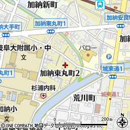 岐阜県岐阜市加納東丸町周辺の地図