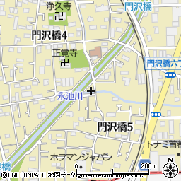 神奈川県海老名市門沢橋5丁目6周辺の地図