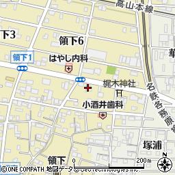 コメダ珈琲岐阜領下店周辺の地図