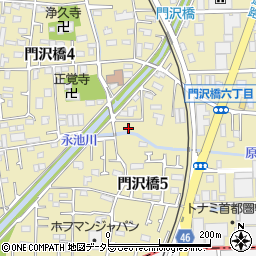 神奈川県海老名市門沢橋5丁目5周辺の地図