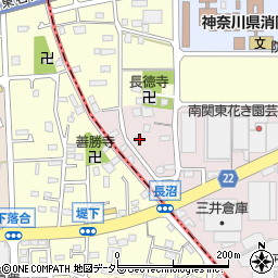 神奈川県厚木市長沼397-1周辺の地図