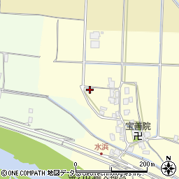鳥取県米子市水浜周辺の地図