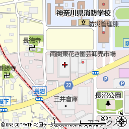 神奈川県厚木市長沼354-1周辺の地図