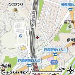 神奈川県横浜市戸塚区戸塚町6012-1周辺の地図